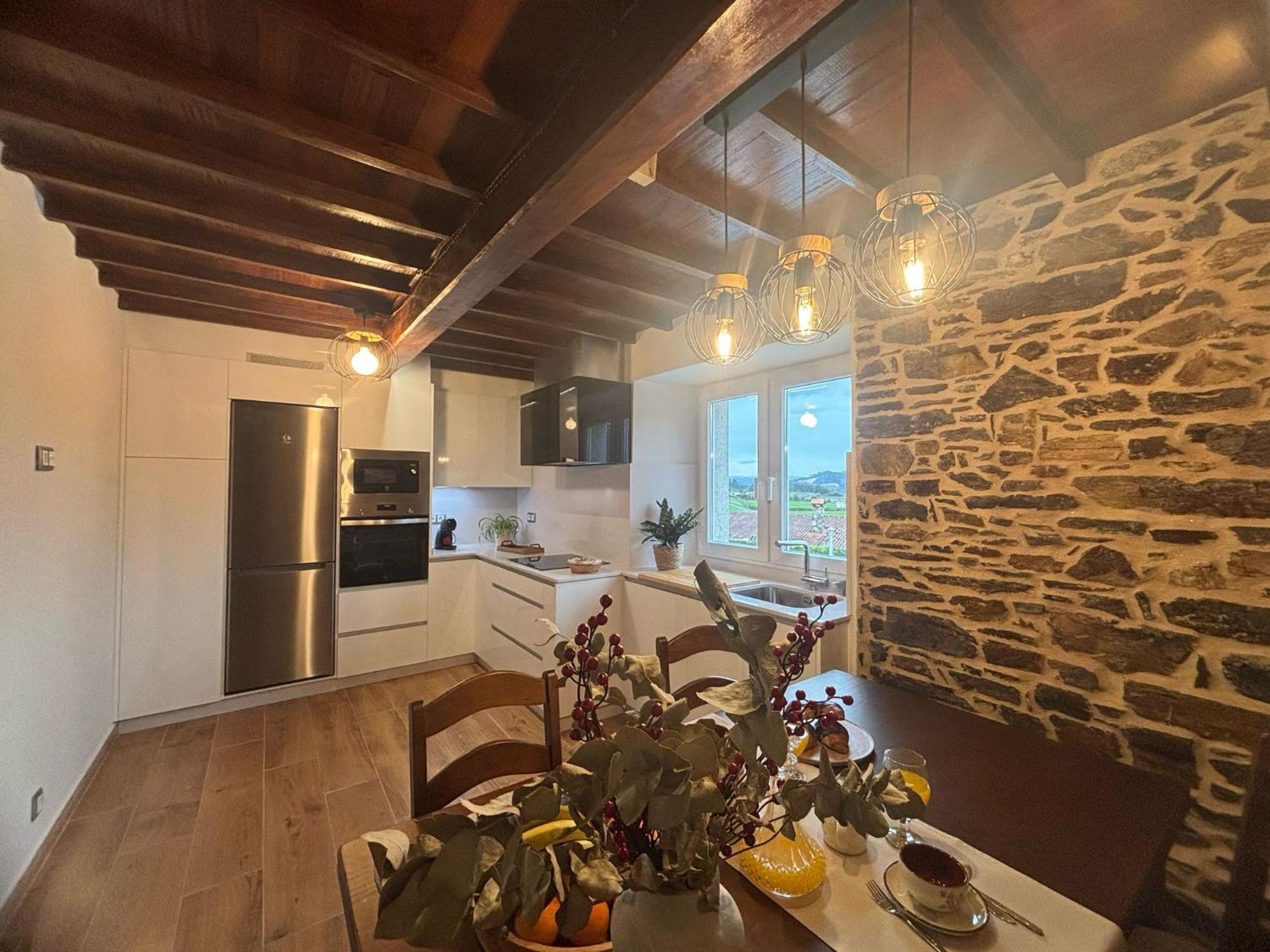 Casa Tarrio Con Piscina - Santiago De Compostela Villa Boqueixon Bagian luar foto